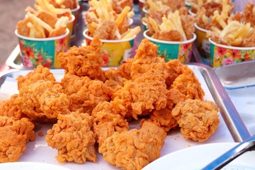 Fried chicken at street food