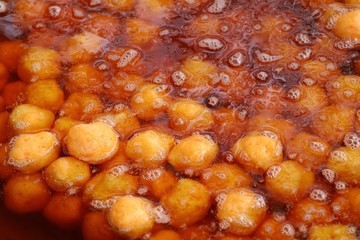 fried sweet potato at street food