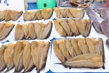 Dried fish at the market