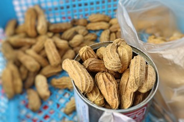 Boiled peanuts at street food