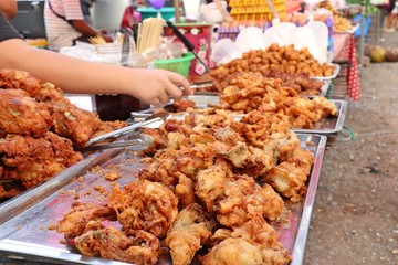 Fried chicken at street food