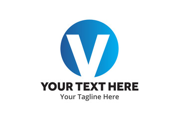 v logo creative design in flat style with color , initial v logo creative for identity and community