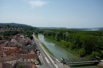 Springtime in Melk, a small town in the Wachau Valley in the Austrian Countryside west of Vienna