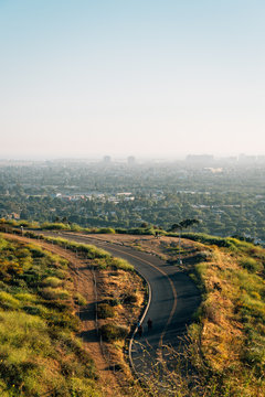 View Of The Road To Baldwin Hills Scenic Overlook, In Los Angeles, California