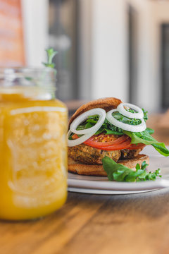 Hamburguesa de poroto