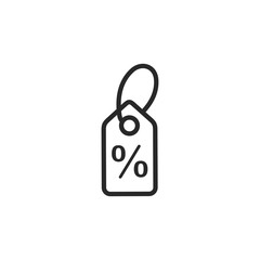 Percentage icon template black color editable. Discount symbol vector sign isolated on white background. Simple logo vector illustration for graphic and web design.