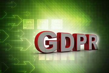 3d rendering General Data Protection Regulation