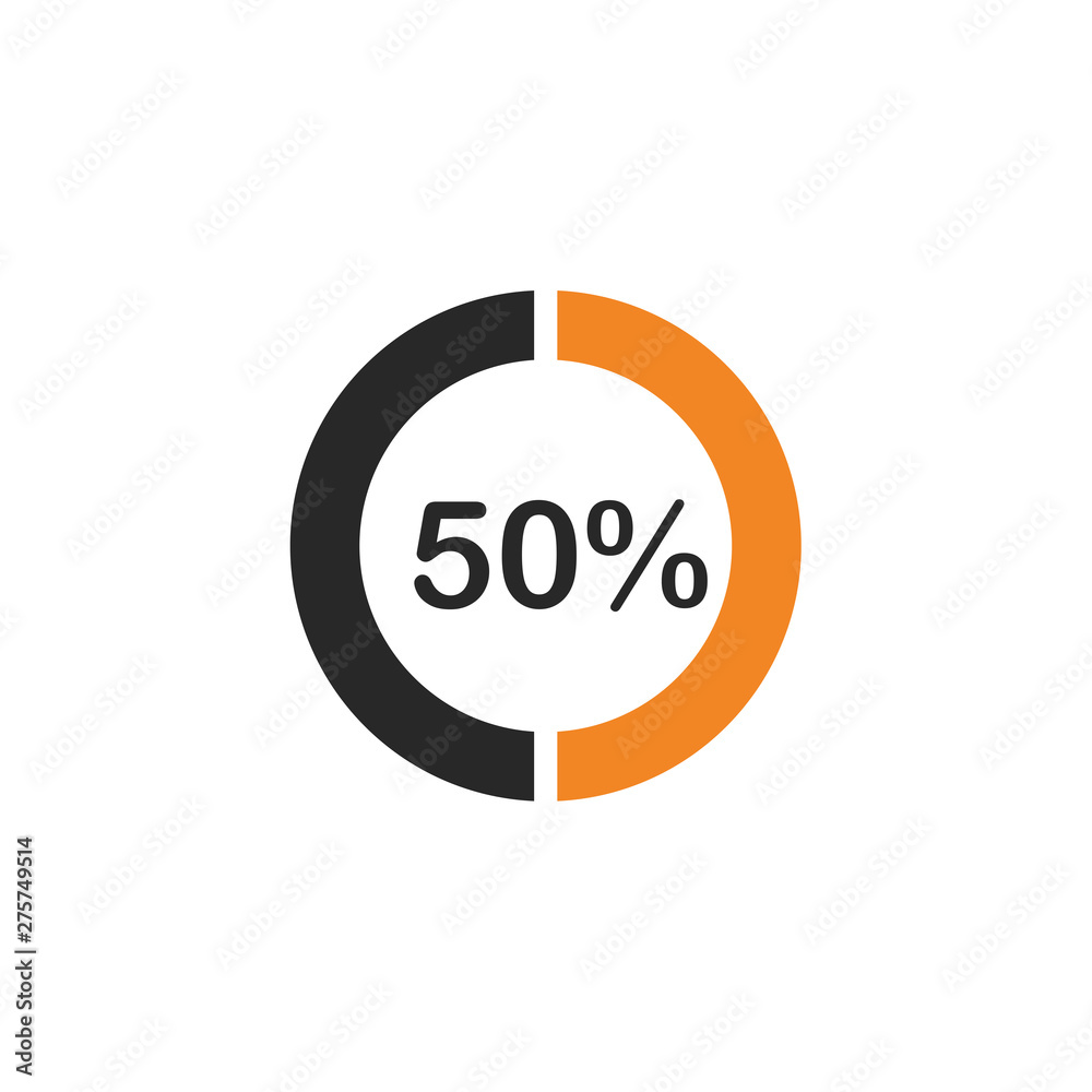 Poster percentage icon template black color editable. discount symbol vector sign isolated on white backgro