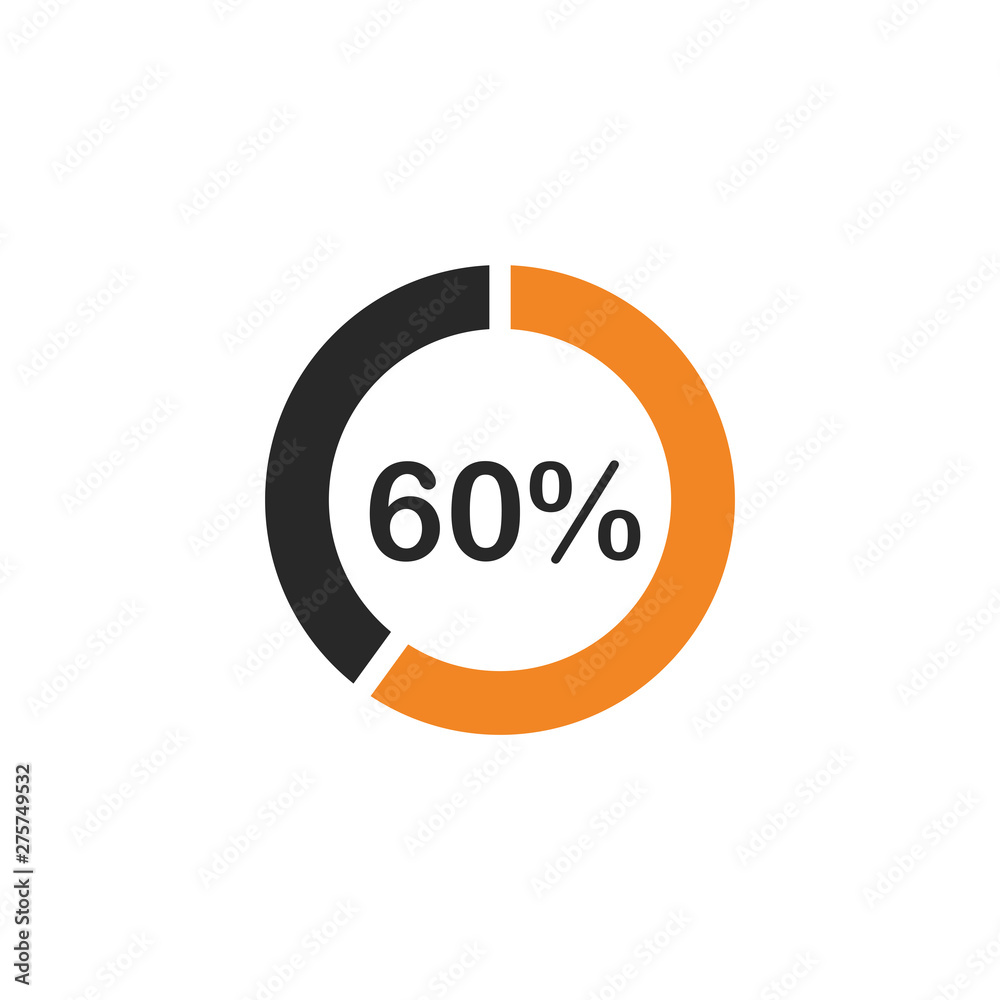 Poster percentage icon template black color editable. discount symbol vector sign isolated on white backgro
