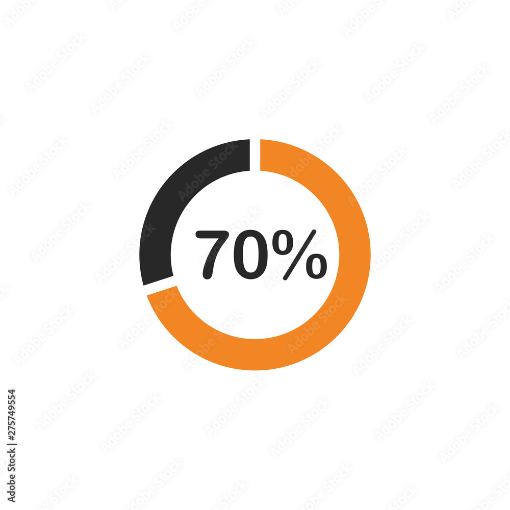 Poster percentage icon template black color editable. discount symbol vector sign isolated on white backgro