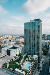 Fototapeta premium Cityscape skyline view of downtown Los Angeles, California