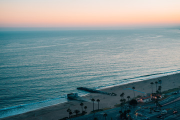 Sunset view from The Point at the Bluffs, in Pacific Palisades, Los Angeles, California © jonbilous