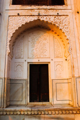 Carvings on door, Bibi Ka Maqbara  tomb, Aurangabad, Maharashtra, India