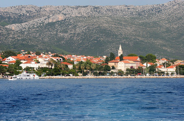 Fototapeta premium Small seaside town of Orebic, on the Peljesac peninsula, Croatia