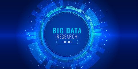 data visualization futuristic technology banner