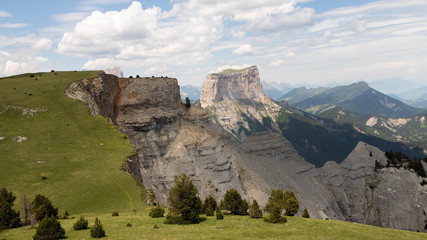 mountain landscape taken in France in the Vercors