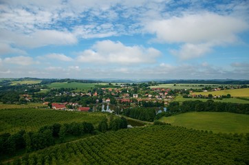 Fototapeta na wymiar panorama of countryside