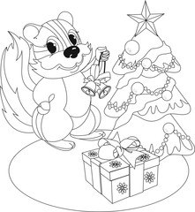 Белка и елка