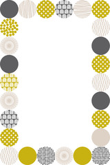 北欧風のパターンのフレーム