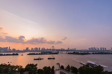 お台場の夕景