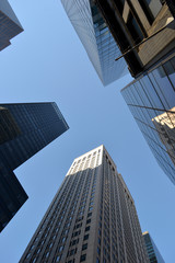 The skyscrapers and the sky