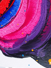 Oil paint colorful brush stroke splash drop sweet colors abstract background and texture. 