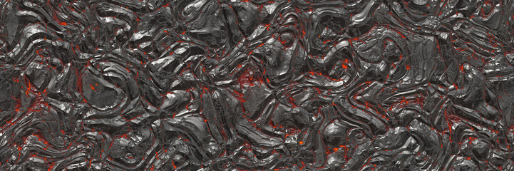 3d illustration- background magma
