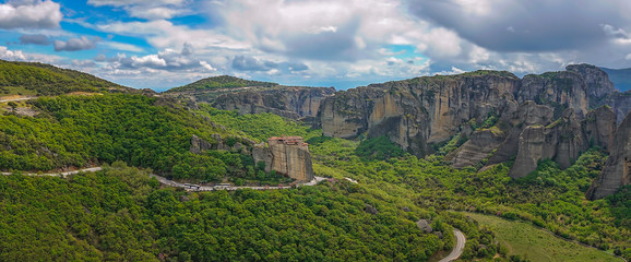 Roussanou monastery in Meteora valley