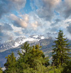Summer mountain landscape, Alps, Switzerland