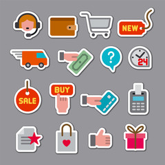e-commerce shop stickers