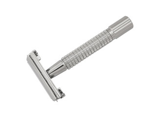 Shaving razor isolated on white background.