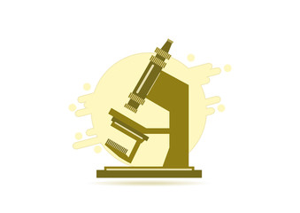 Abstract microscope background with the study of bacteria, molecules, substances. Science, education, chemistry, experiment, laboratory concept.