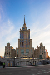 Fototapeta na wymiar high-rise building in Moscow