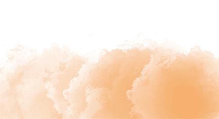Obraz premium Orange watercolor background for your design, watercolor background concept, vector.