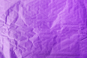 Abstract closeup wrinkle purple paper texture background, blank purple paper pattern background