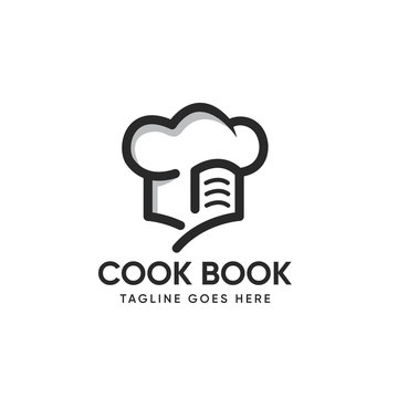 Recipe Book Logo design Template-vector