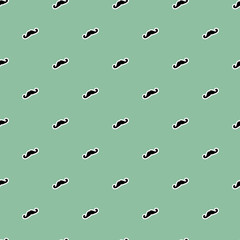 seamless vector pattern with mustache 