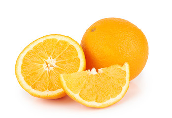 Orange fruit on white