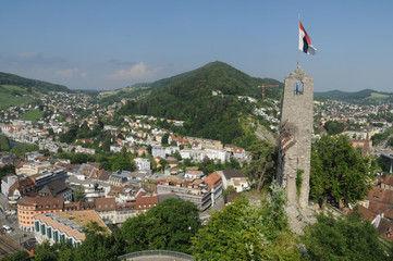 Switzerland: Baden City in canton Aargau
