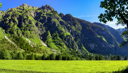 Naklejka na ściany i meble Oberstdorf Berge Alpen Panorama Wandern