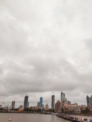 Fototapeta premium clouds over city