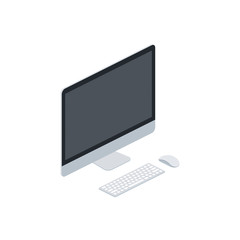 Fototapeta premium Screen computer device interface isometric illustrate 3d vector icon. Creative design idea.
