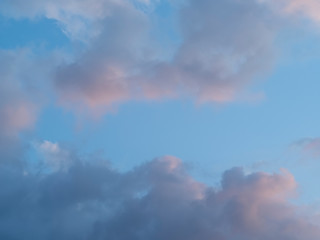 Naklejka na ściany i meble On the beautiful blue sky floating clouds Deep blue sky and white clouds