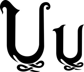 Letter U Monogram