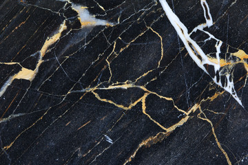 dark gray Marble with beautiful patterned white and gold texture for design. abstract background.