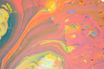 Colorful fluid art, abstract acrylic background,  abstract fluid acrylic painting
