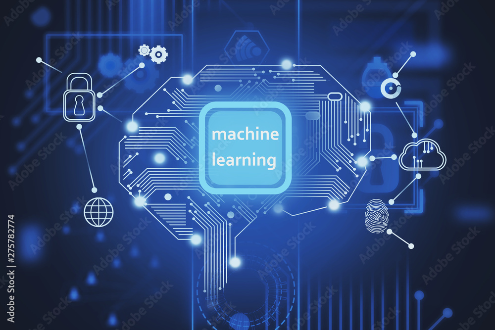 Poster machine learning and ai hud interface