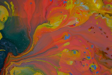 Colorful fluid art, abstract acrylic background,  abstract fluid acrylic painting
