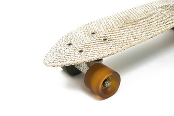 Skateboard deck isolated on white background.