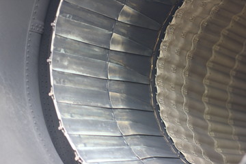 Avia nozzle. Military jet engine with a variable thrust direction.
